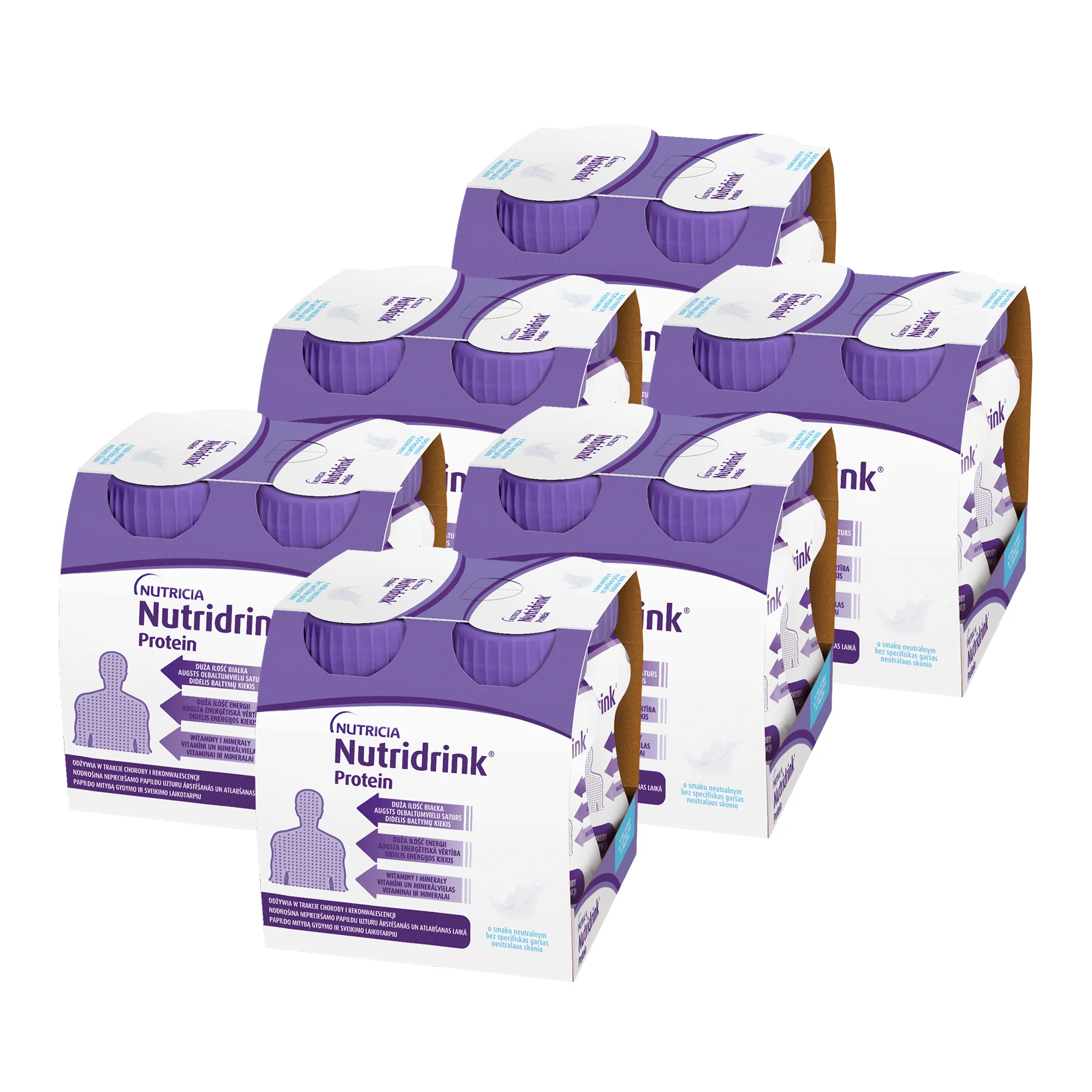 Nutridrink Protein płyn o smaku neutralnym, 6x4x125 ml