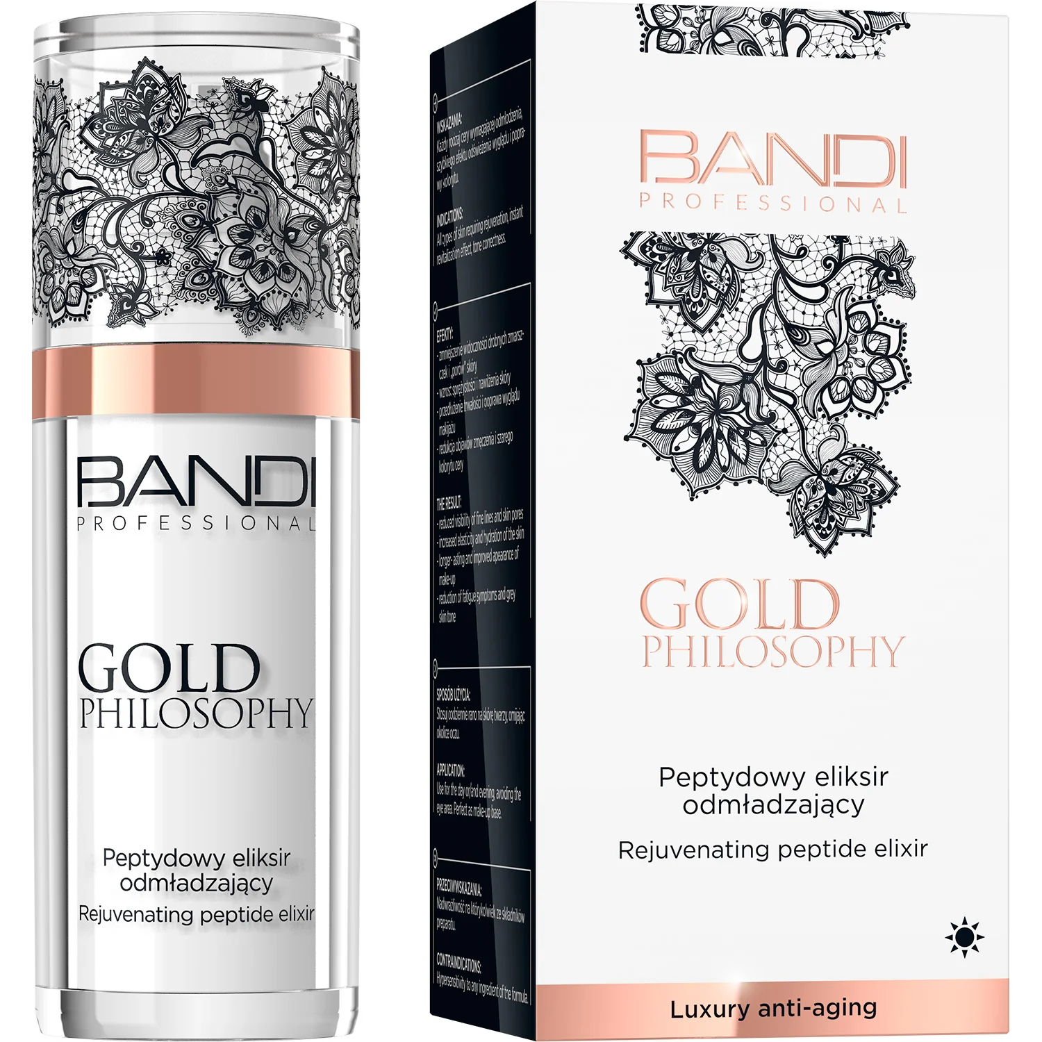 Bandi Gold Philosophy peptydowy eliksir odmładzający, 30 ml