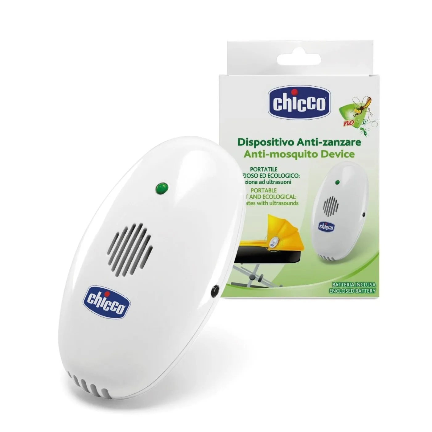 Chicco, urządzenie ultradźwiękowe przenośne przeciw komarom