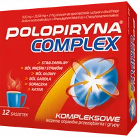 Polopiryna Complex, 500 mg+15,58 mg+2 mg, 12 saszetek