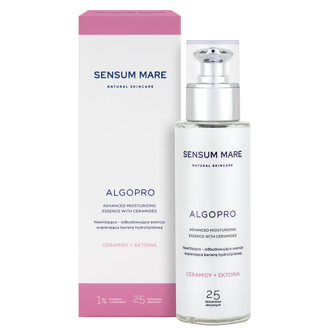 Sensum Mare Algopro nawilżająco-odbudowująca esencja wspierająca barierę hydrolipidową, 100 ml
