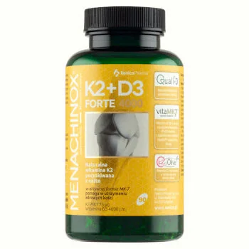 Menachinox K2+D3 Forte suplement diety, 90 kapsułek Menachinox K2+D3 Forte suplement diety, 90 kapsułek