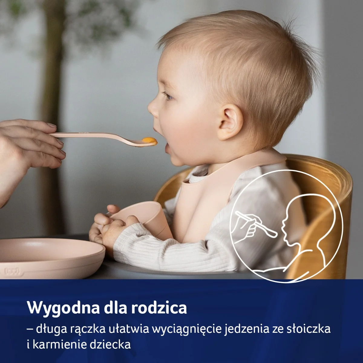 LOVI Pierwsza łyżeczka do karmienia nude, 2 sztuki