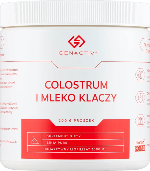 Genactiv Colostrum i mleko klaczy proszek, 200 g