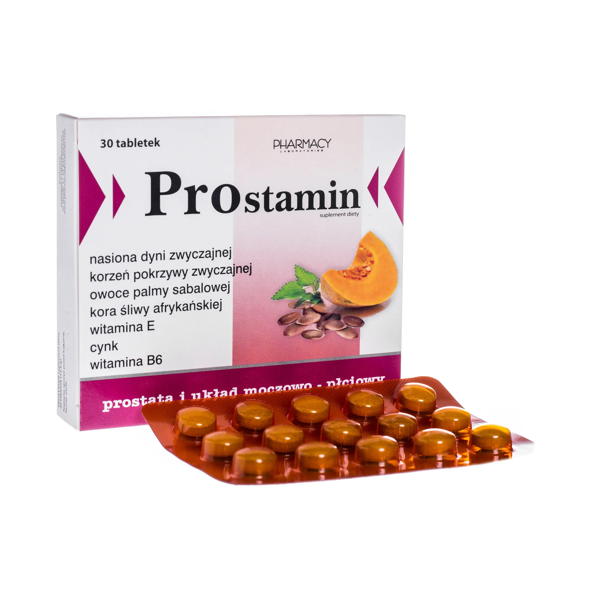 Prostamin, suplement diety, 30 tabletek