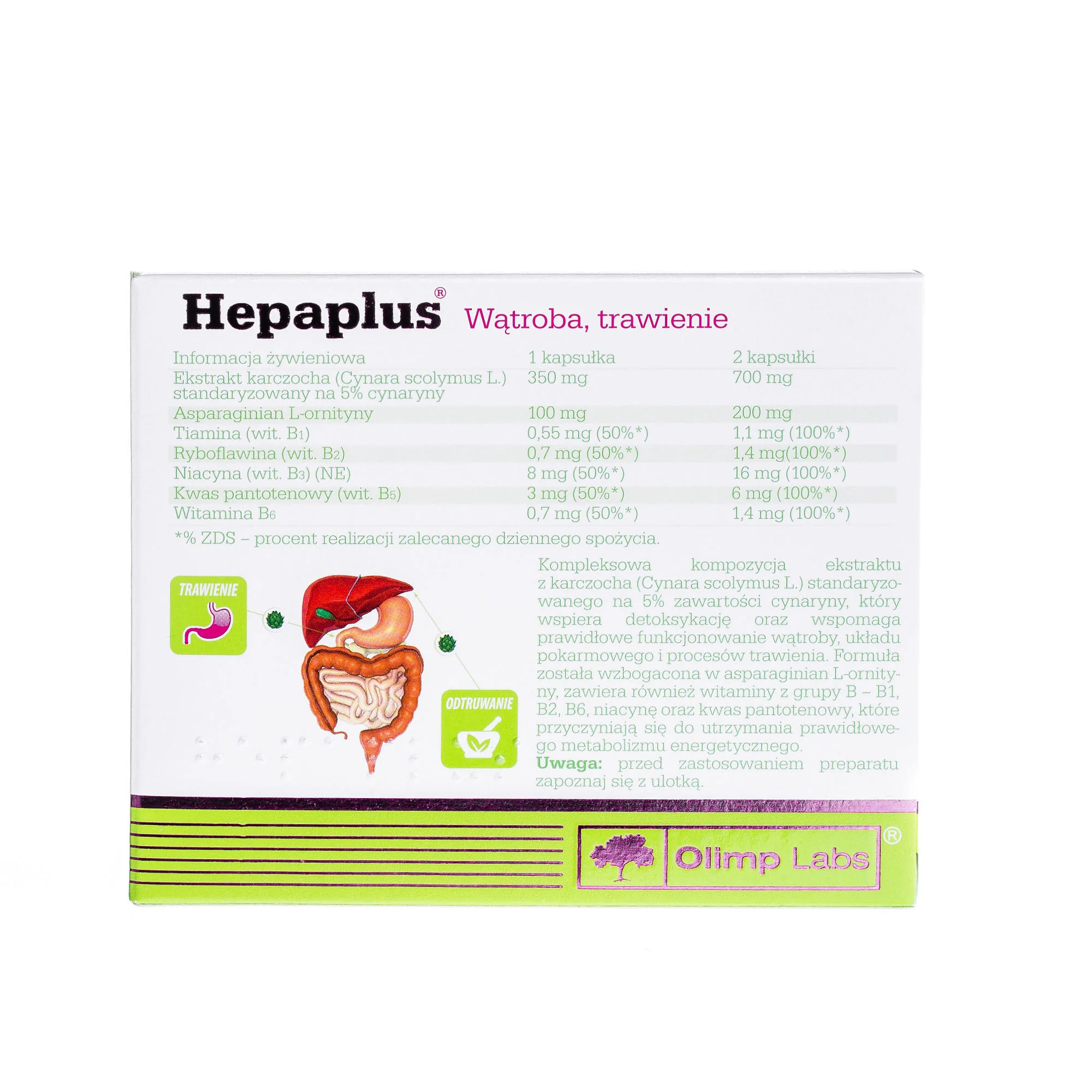 Olimp Hepaplus suplement diety, 30 kapsułek