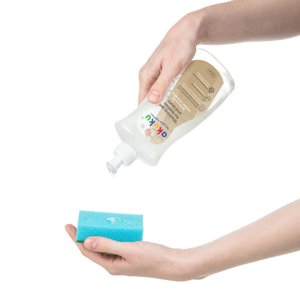 Akuku żel do mycia butelek i smoczków, 500 ml