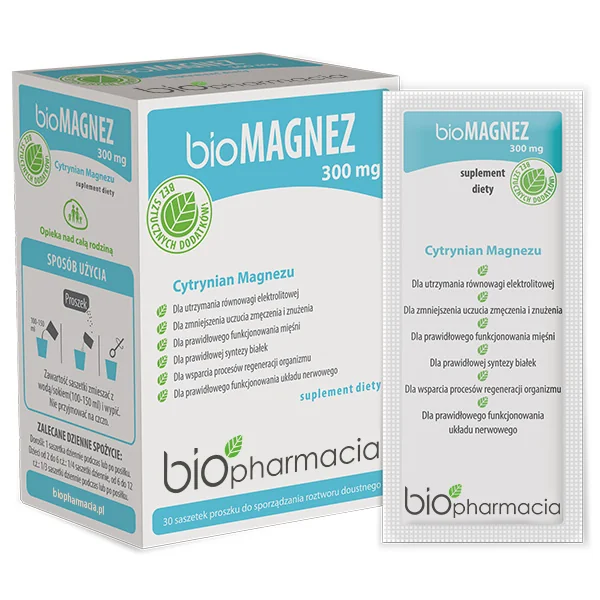 Biofarmacja bioMagnez 300 mg 30 saszetek