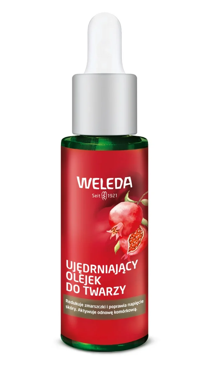 Weleda ujędrniający olejek do twarzy z granatem i peptydami maca, 30 ml