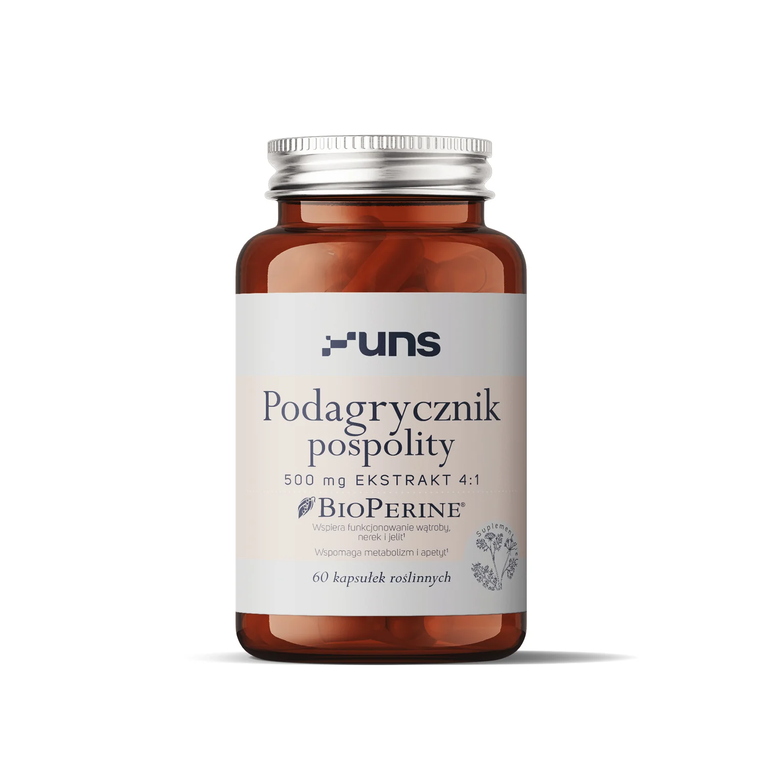 UNS Podagrycznik pospolity + BioPerine® 60 wege kapsułek