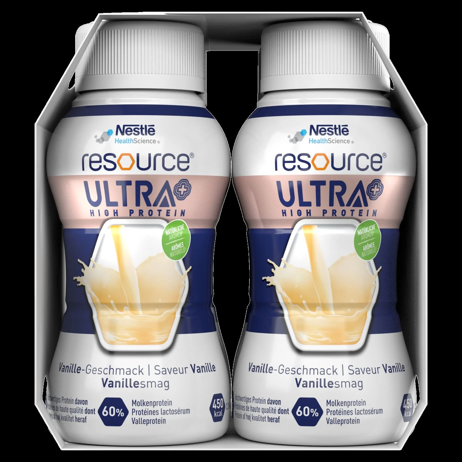 Nestlé Resource Ultra+ żywność specjalnego przeznaczenia smak waniliowy, 4 x 200 ml