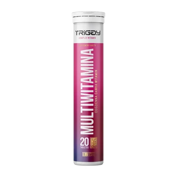 Triggy Multiwitamina smak truskawka, 20 tabletek musujących