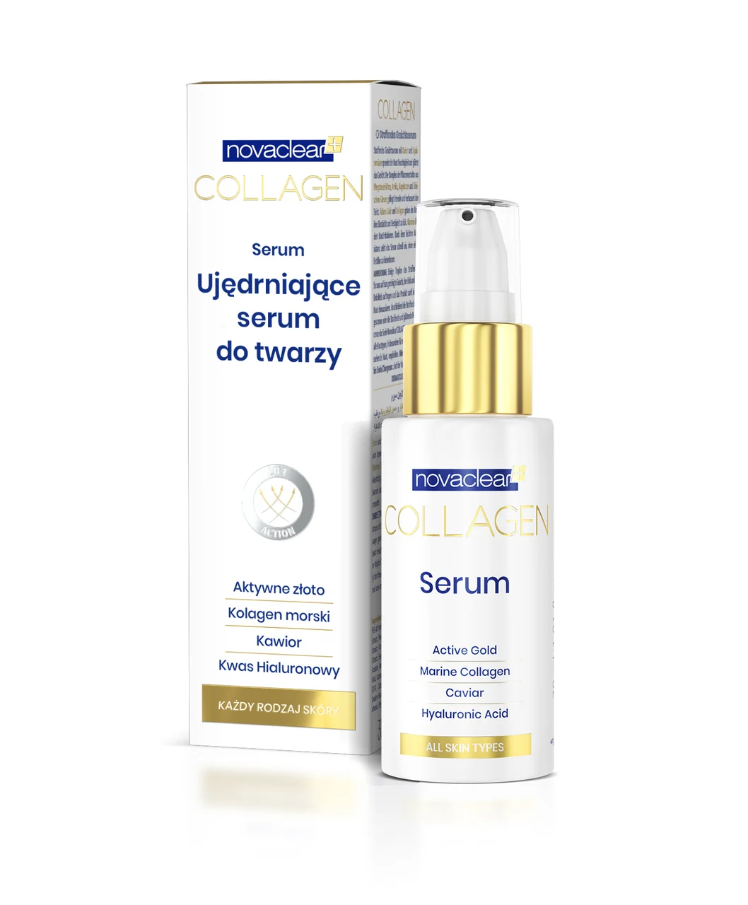 Novaclear Collagen ujędrniające serum do twarzy, 30 ml