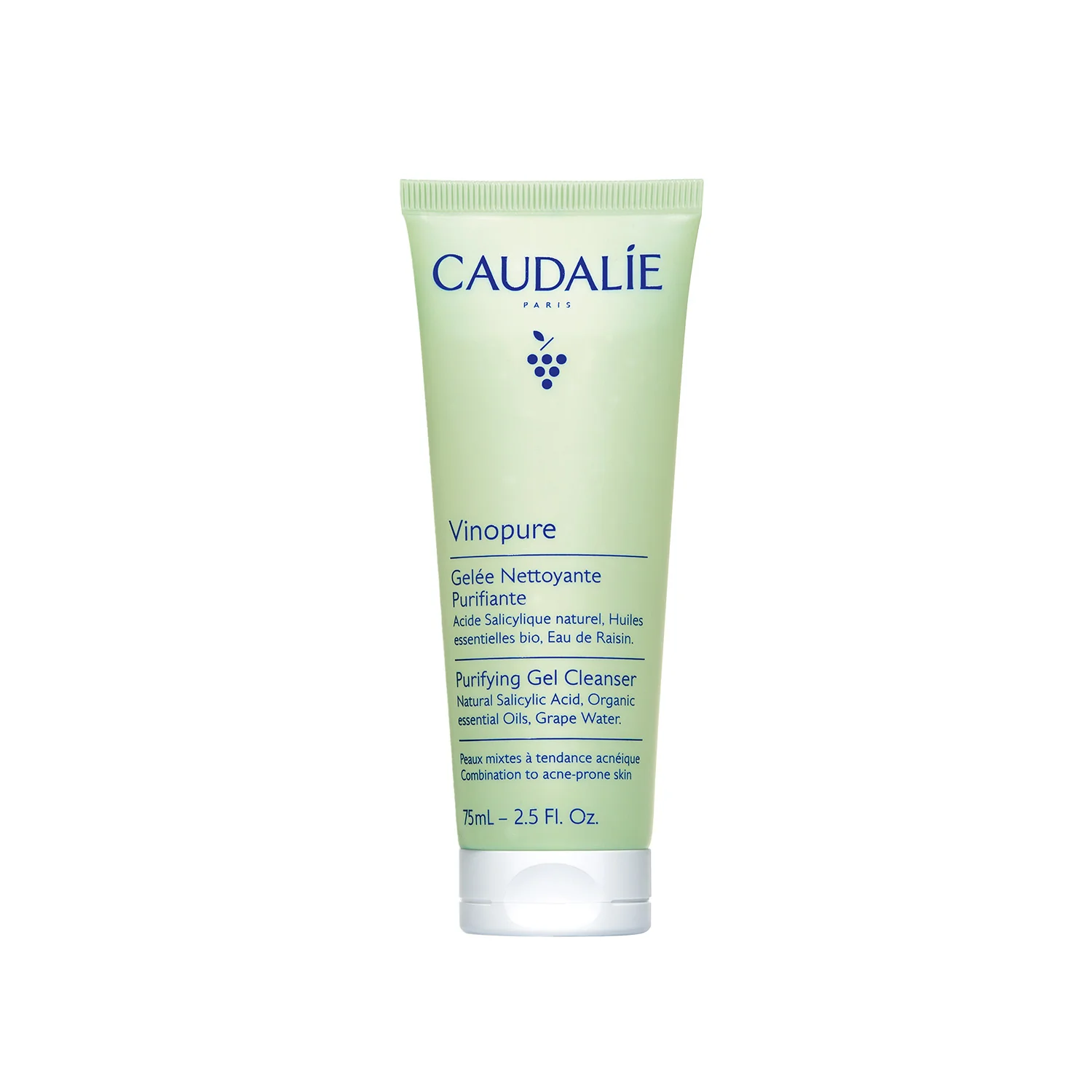 Caudalie Vinopure oczyszczający żel myjący, 75 ml