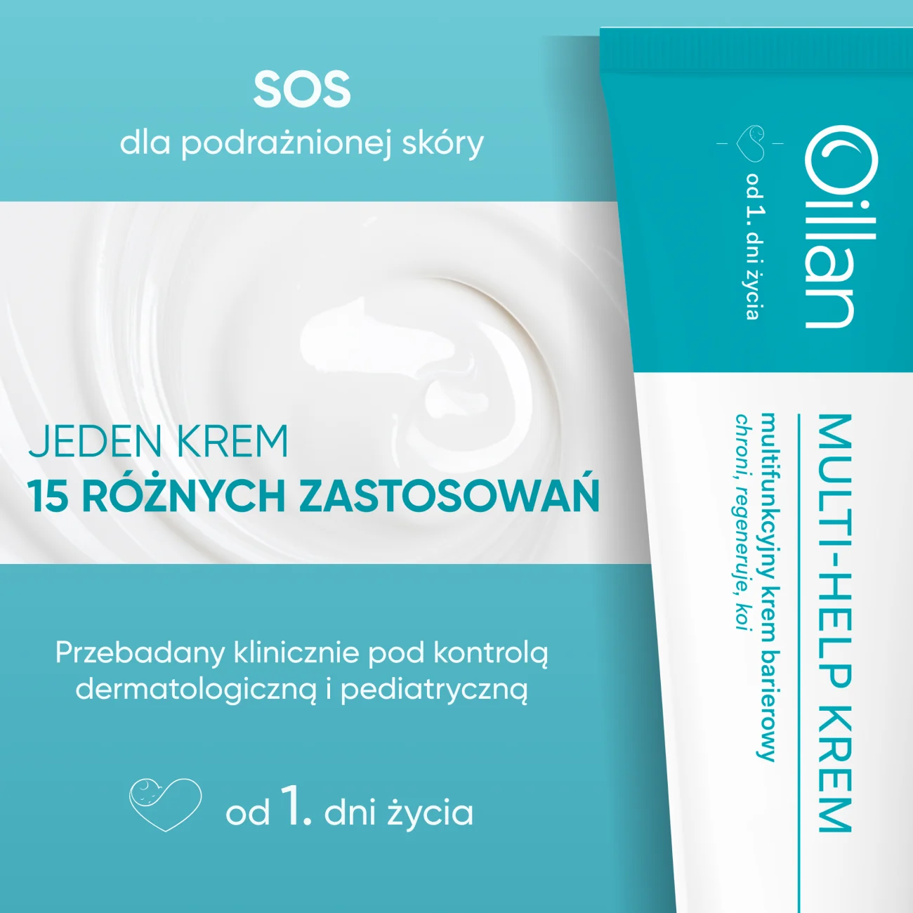 Oillan Multi-Help multifunkcyjny krem barierowy, 50 ml