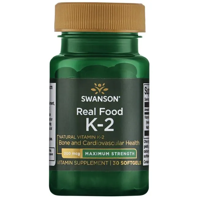 Swanson Witamina K2, suplement diety, 30 kapsułek