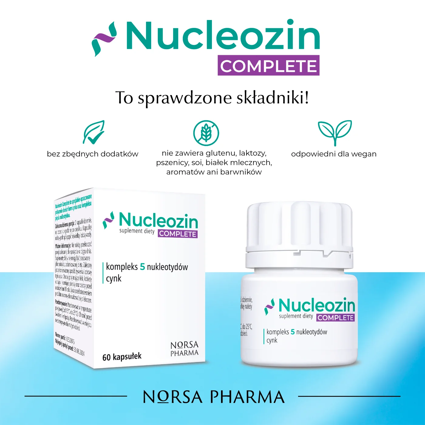 Norsa Pharma Nucleozin Complete 60 kapsułek