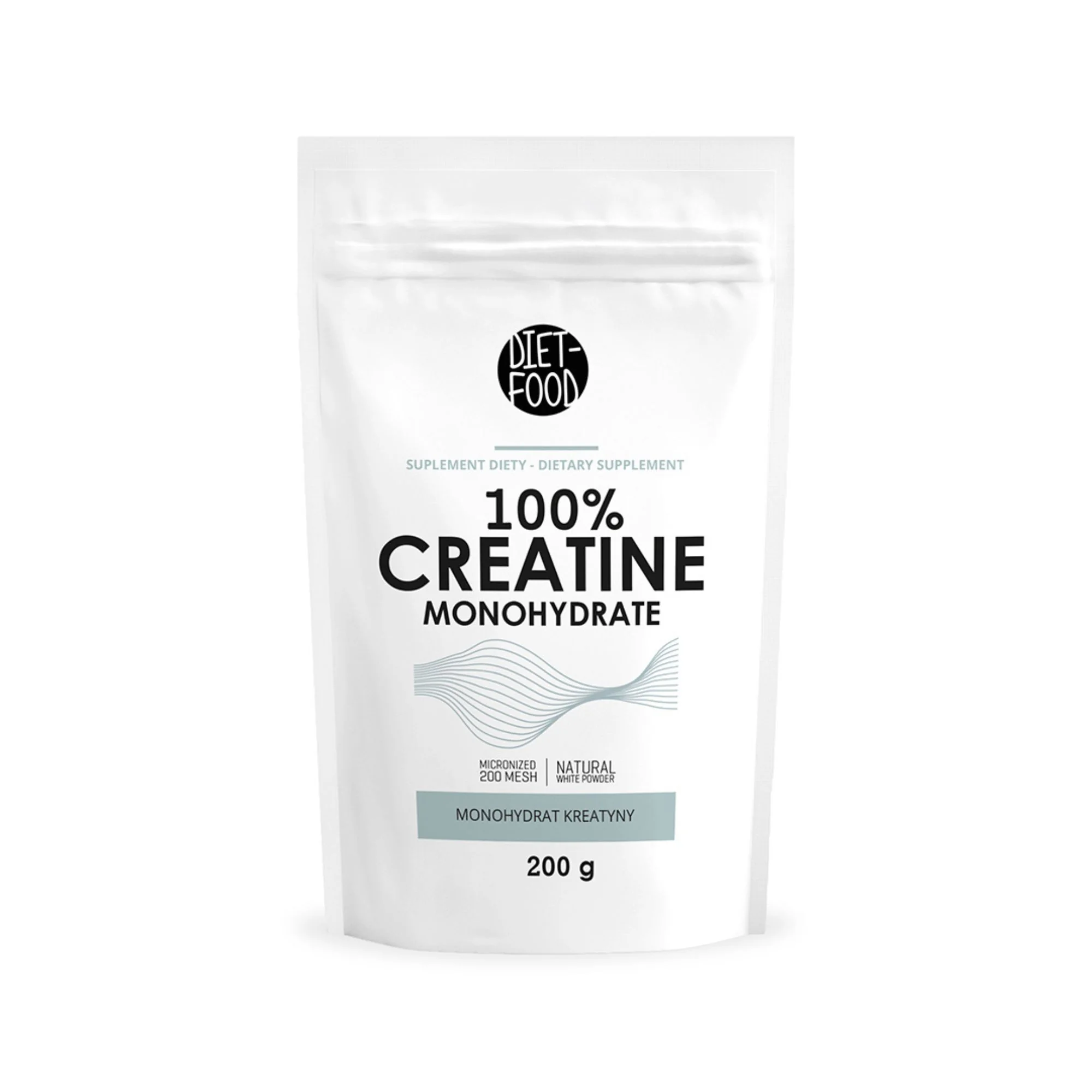 DIET-FOOD Kreatyna Monohydrat proszek, 200 g