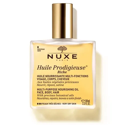 Nuxe Huille Prodigieuse, suchy olejek o wielu zastosowaniach o bogatej konsystencji, 100 ml