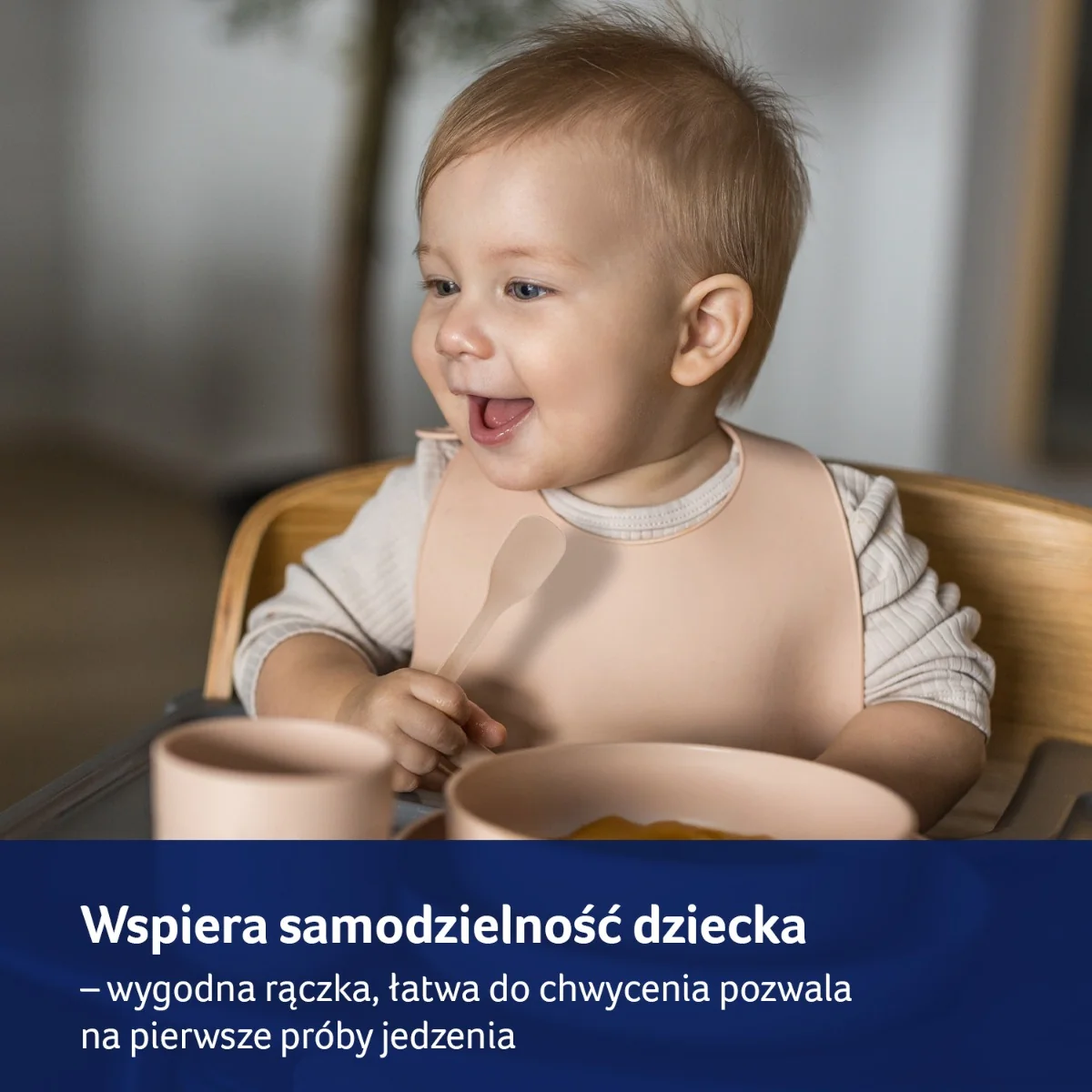 LOVI Pierwsza łyżeczka do karmienia nude, 2 sztuki