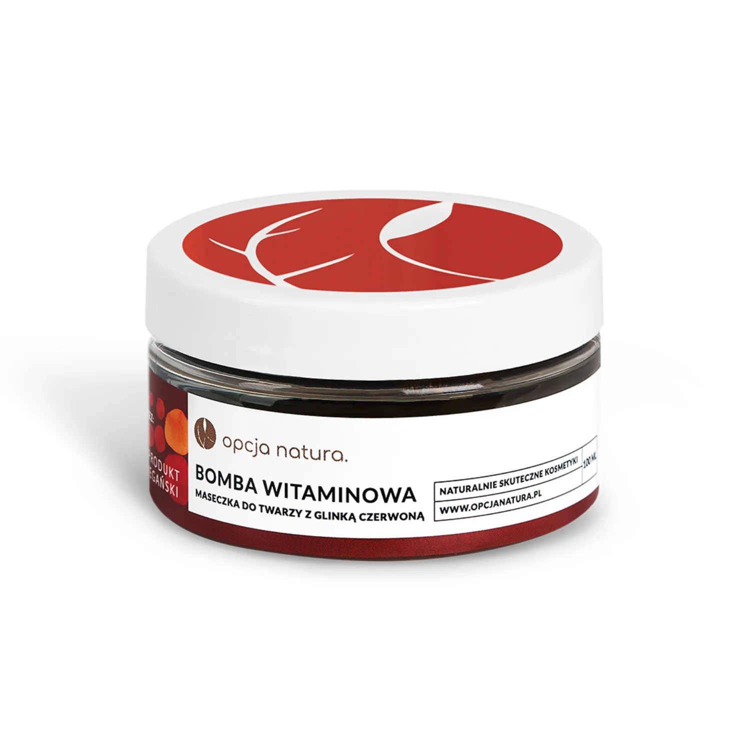 Opcja Natura Bomba Witaminowa maseczka do twarzy z glinką czerwoną, 100 ml