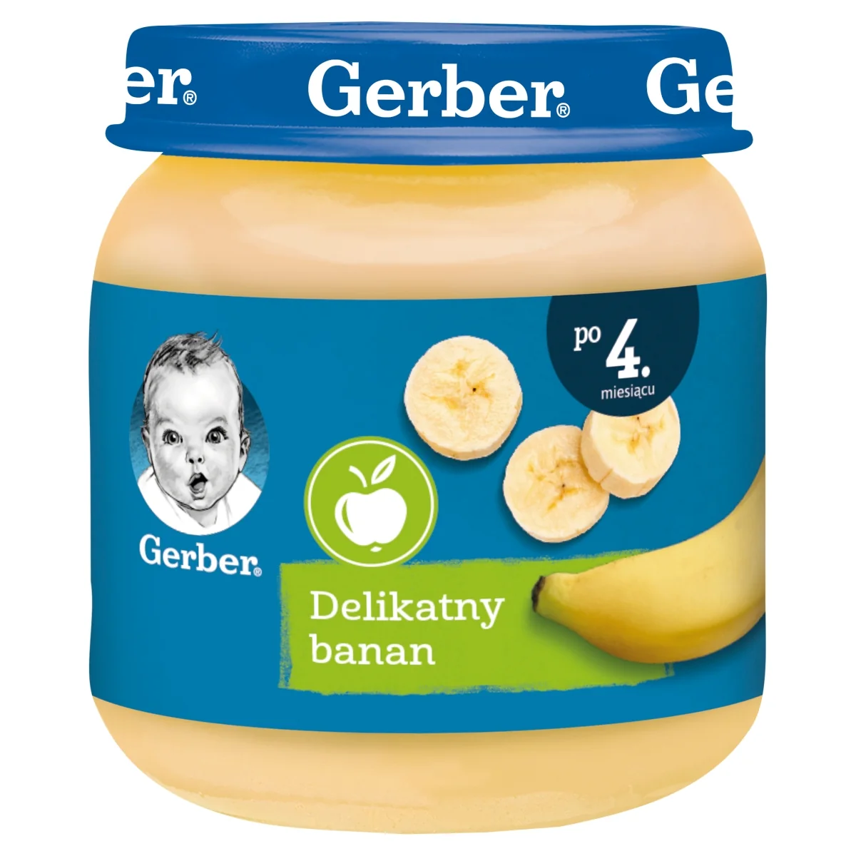 Gerber Deser delikatny banan dla niemowląt powyżej 4 miesiąca, 125 g