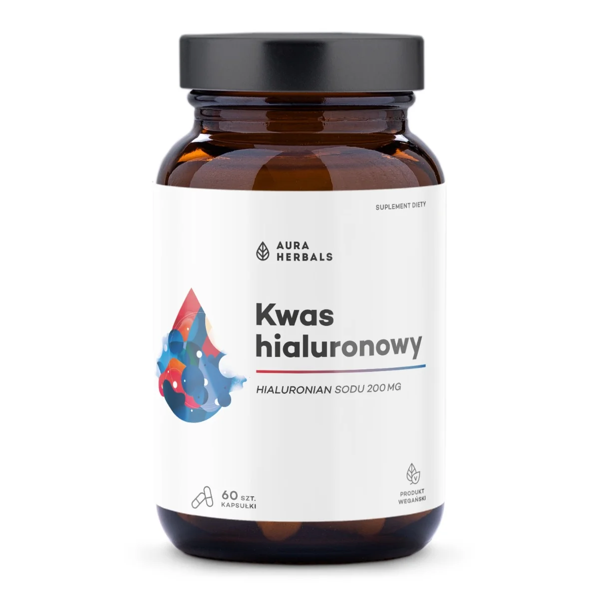 Aura Herbals Kwas Hialuronowy 200 mg 60 kapsułek