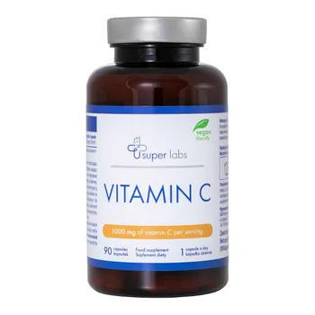 Super Labs Vitamin C 1000 mg, suplement diety, 90 kapsułek 