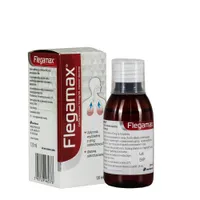 Flegamax, lek stosowany w objawowym leczeniu kaszlu mokrego, 120 ml.