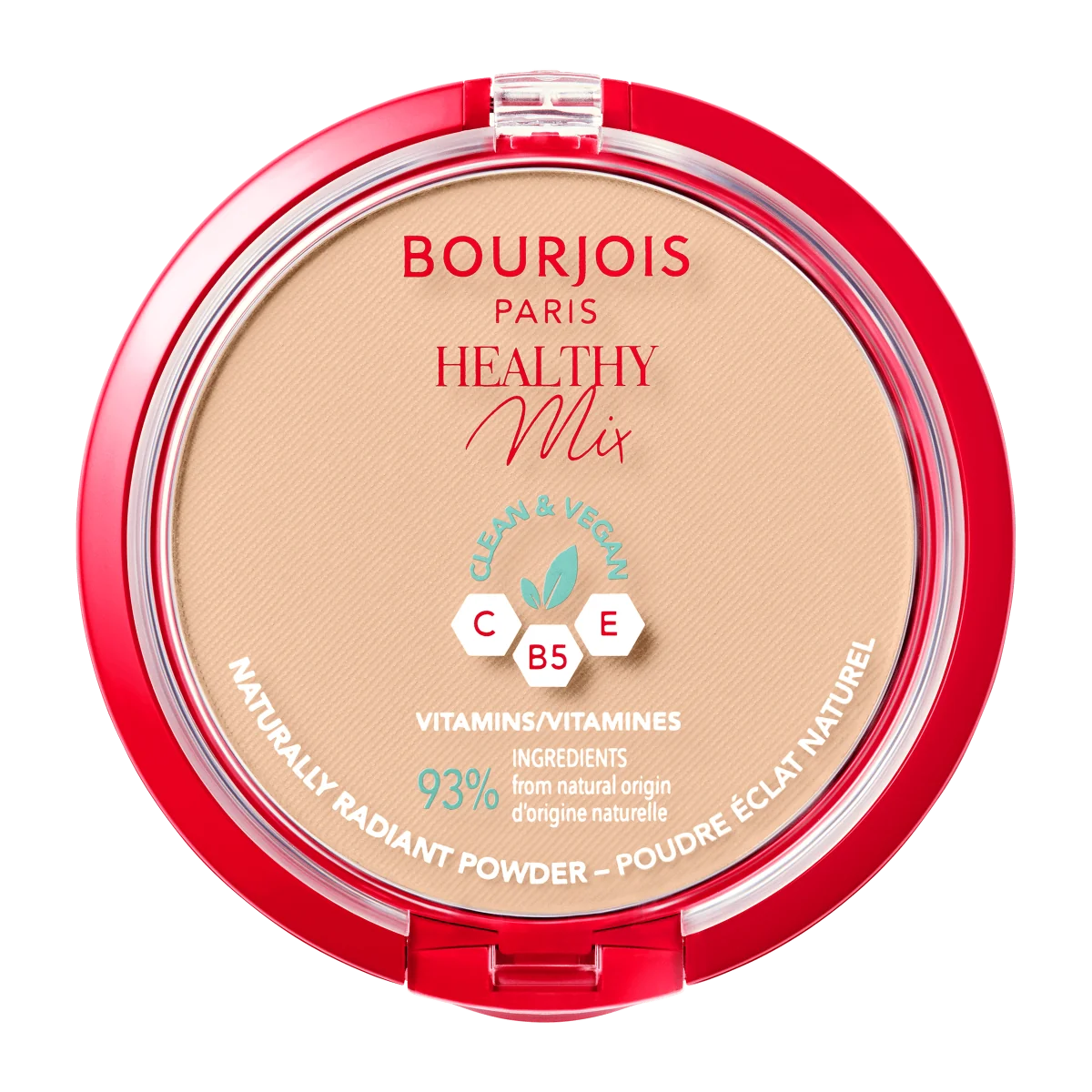 Bourjois Healthy Mix Wegański puder prasowany nr 04 Golden Beige, 10 g