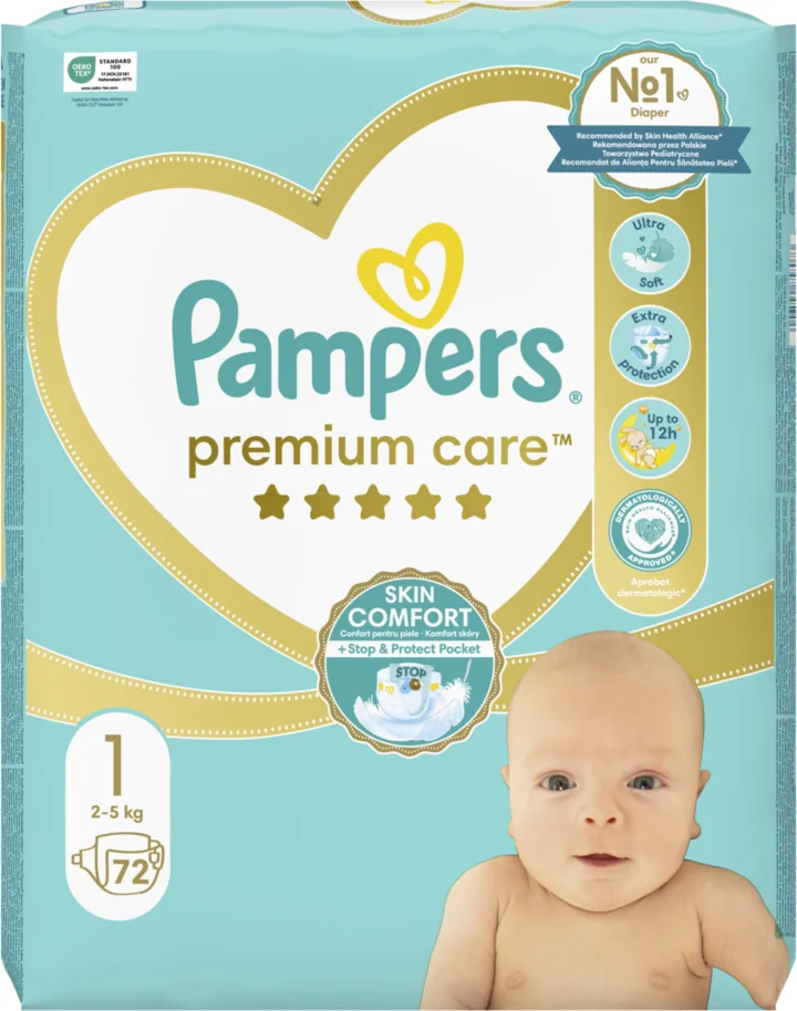 Pampers Premium Care pieluszki rozmiar 1, 72 szt.