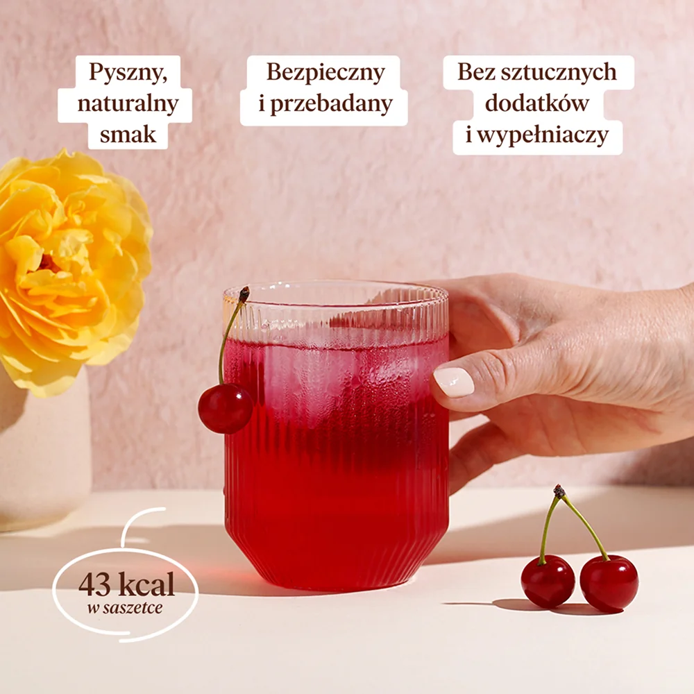 Natu.Care Premium Kolagen Wołowy o smaku wiśni, 30 saszetek