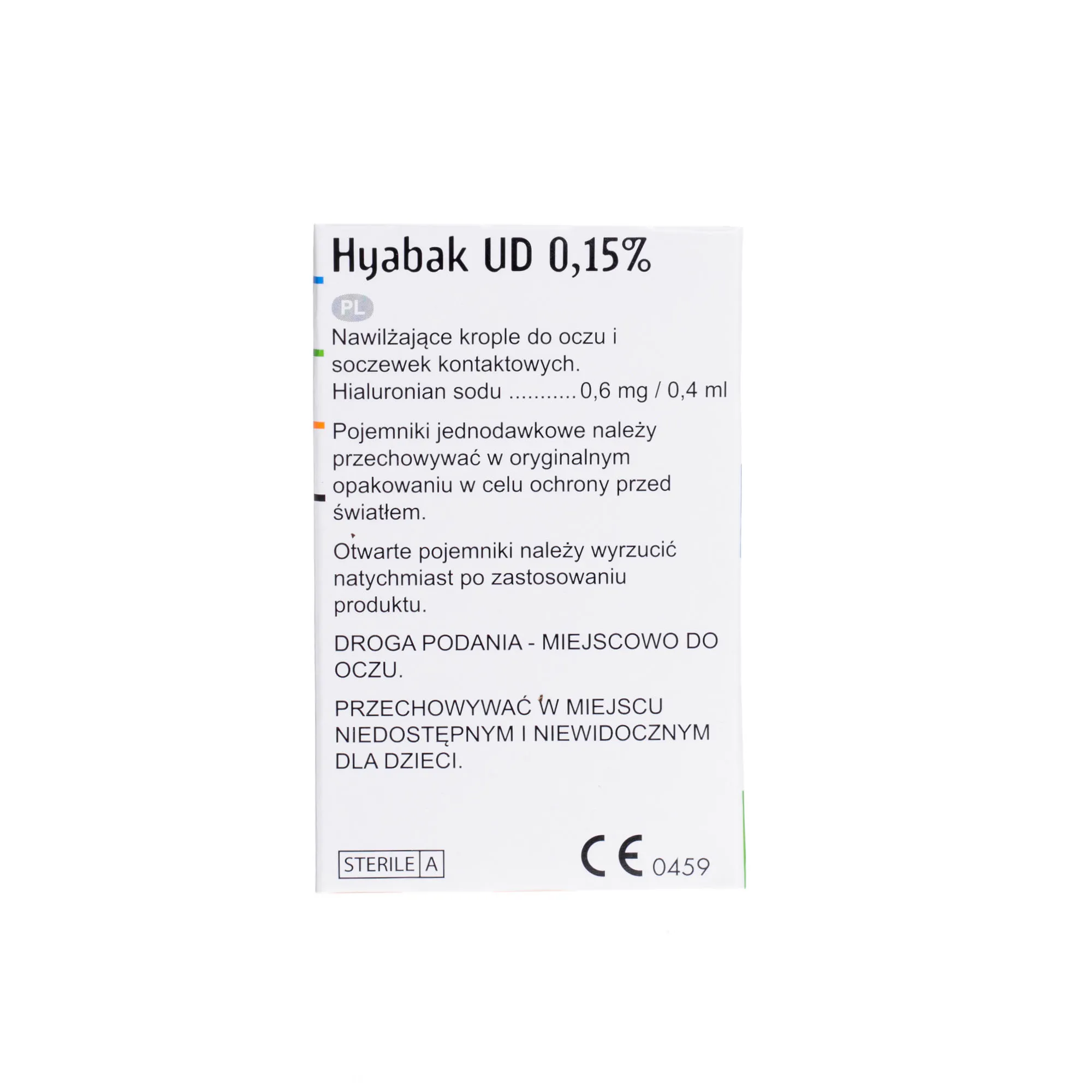 Hyabak UD 0,15%, 30 pojemników jednodawkowych po 0,4 ml 