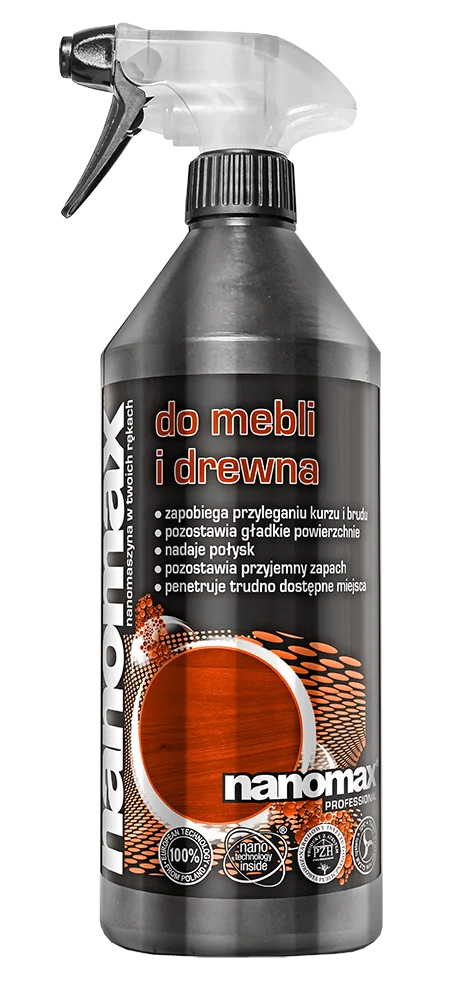 nanomax Professional preparat do czyszczenia mebli i drewna, 1 l