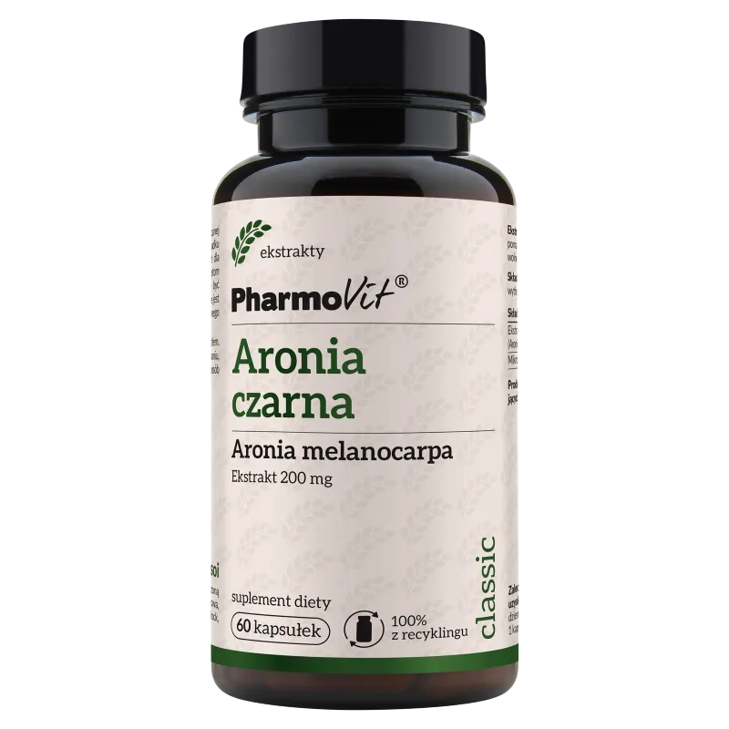 Aronia Czarna Pharmovit, suplement diety, 60 kapsułek