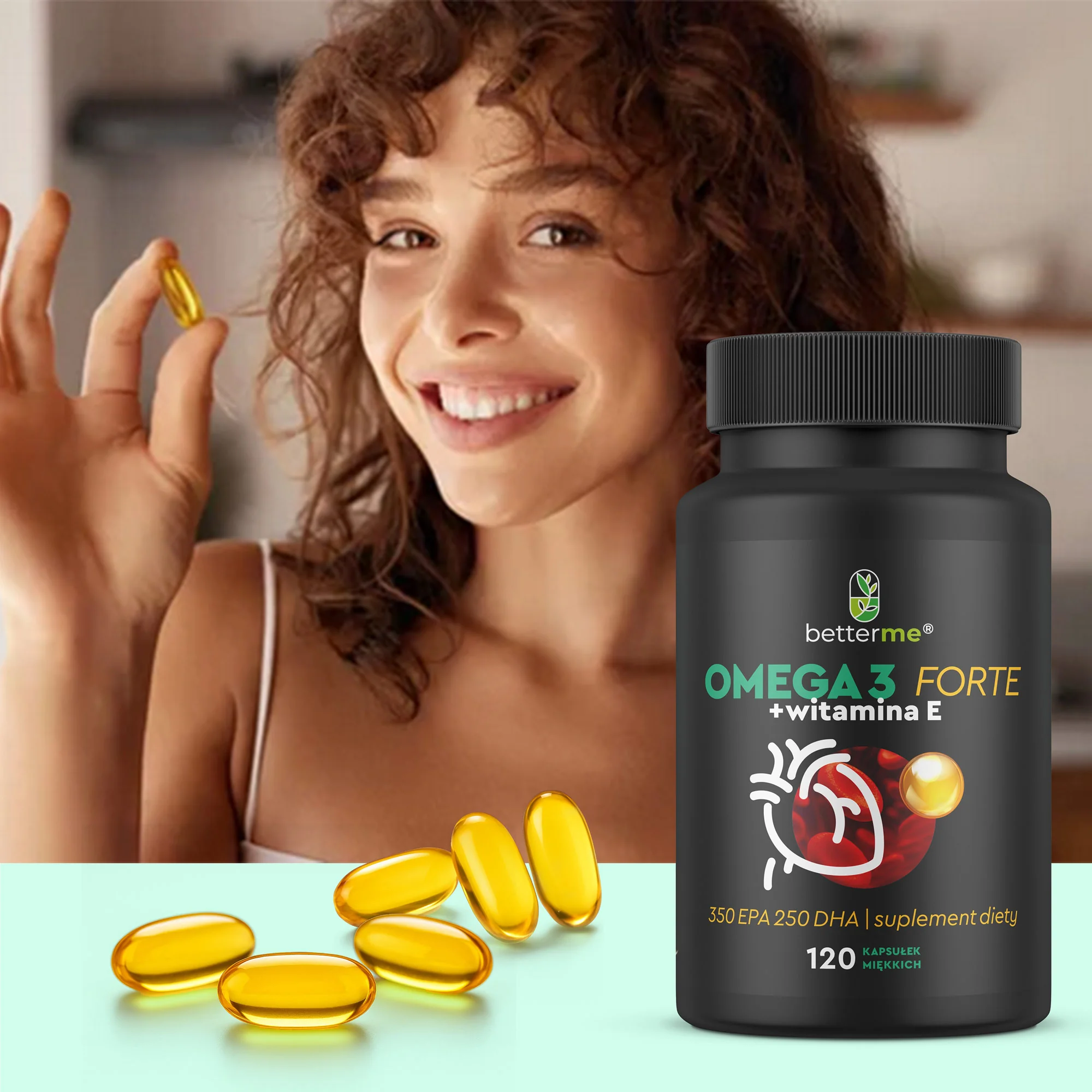 BetterMe Omega 3 Forte 120 kapsułek miękkich