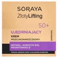 Soraya Złoty Lifting ujędrniający krem przeciwzmarszczkowy 50+, 50 ml