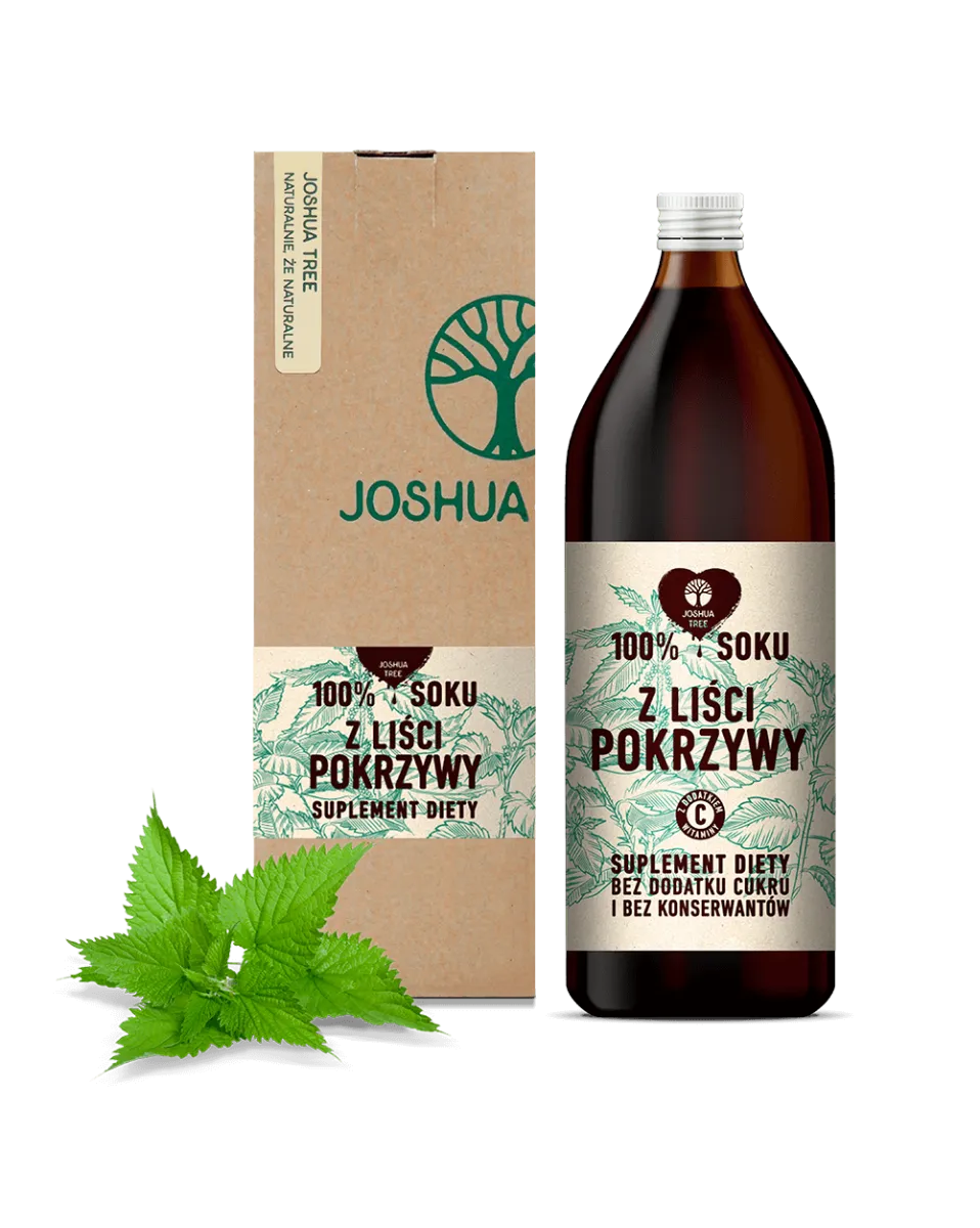 Joshua Tree sok z liści pokrzywy z dodatkiem witaminy C, suplement diety, 1000 ml