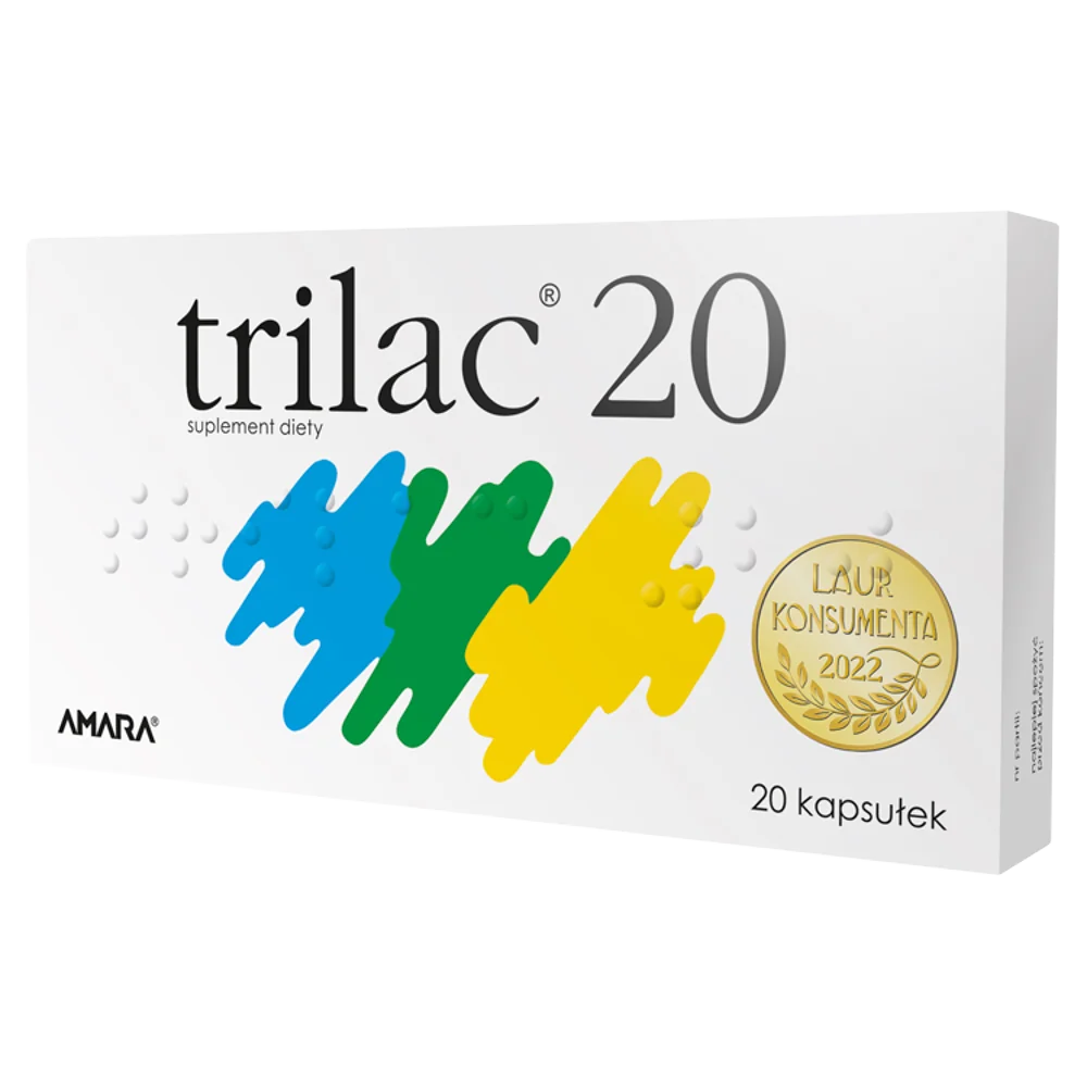 Trilac 20 suplement diety, 20 kapsułek