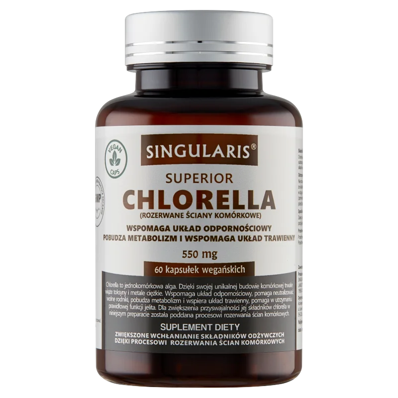 Singularis Superior Chlorella 550 mg 60 kapsułek