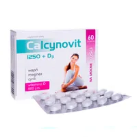 Calcynovit 1250 + D3, na mocne kości, 60 tabletek