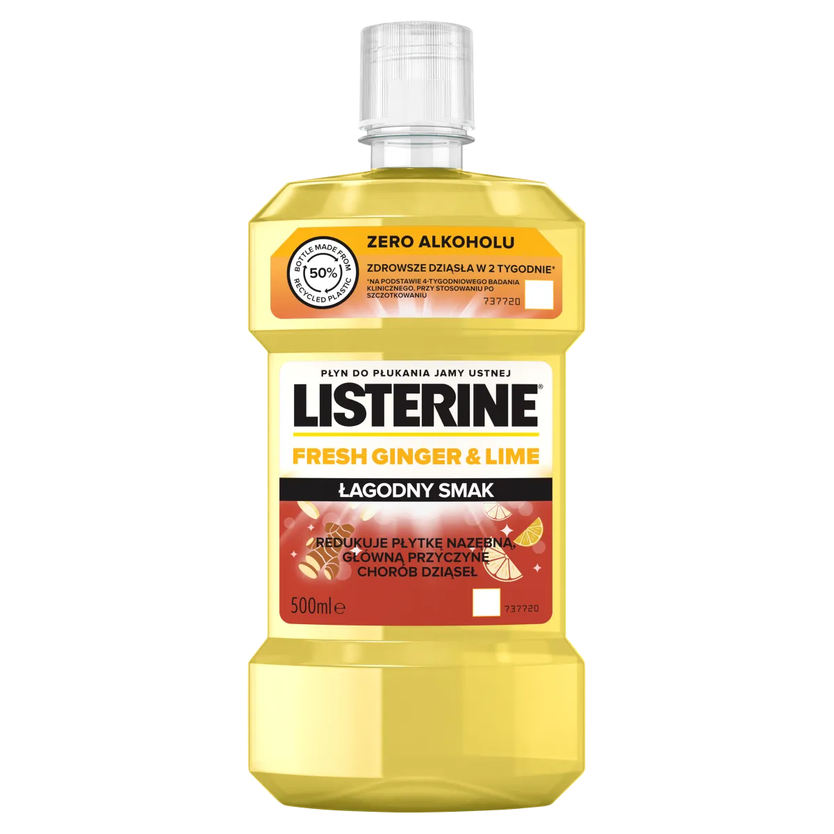 LISTERINE Ginger & Lime Płyn do płukania jamy ustnej, 500 ml