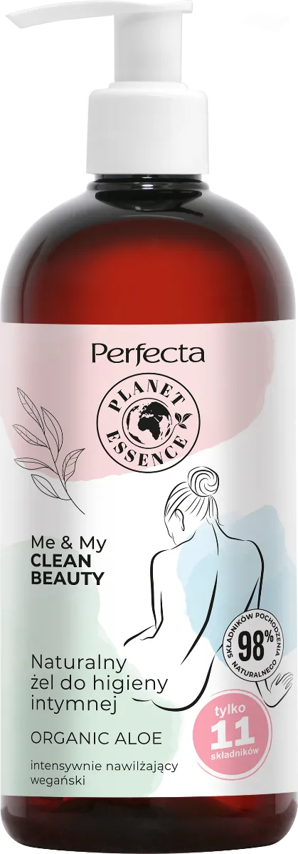 Perfecta Me & My Clean Beauty naturalny żel do higieny intymnej Organic Aloe, 400 ml