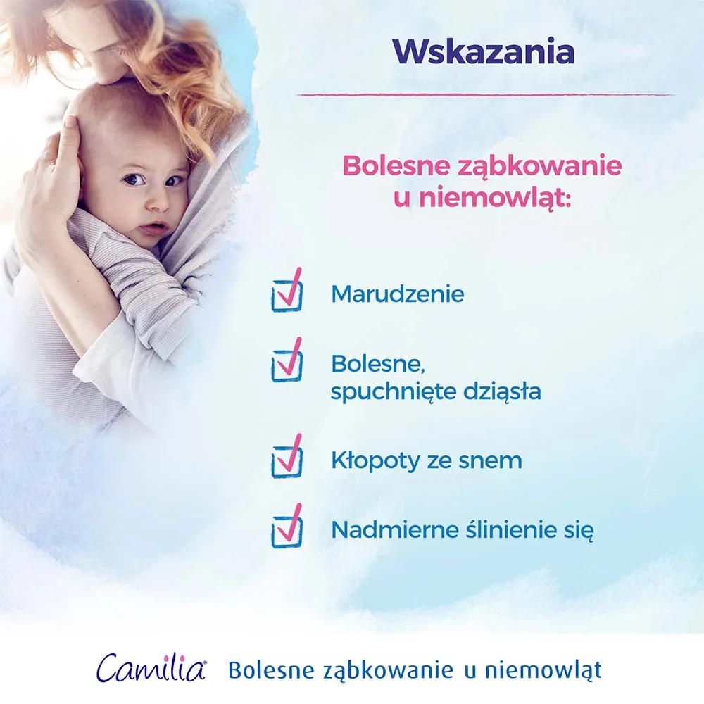 Camilia roztwór doustny na ząbkowanie, 10 pojemników jednodawkowych po 1 ml