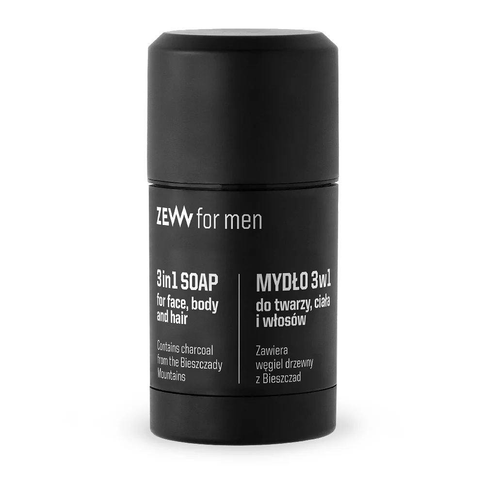 ZEW for men mydło 3 w 1 do twarzy, ciała i włosów, 80 ml
