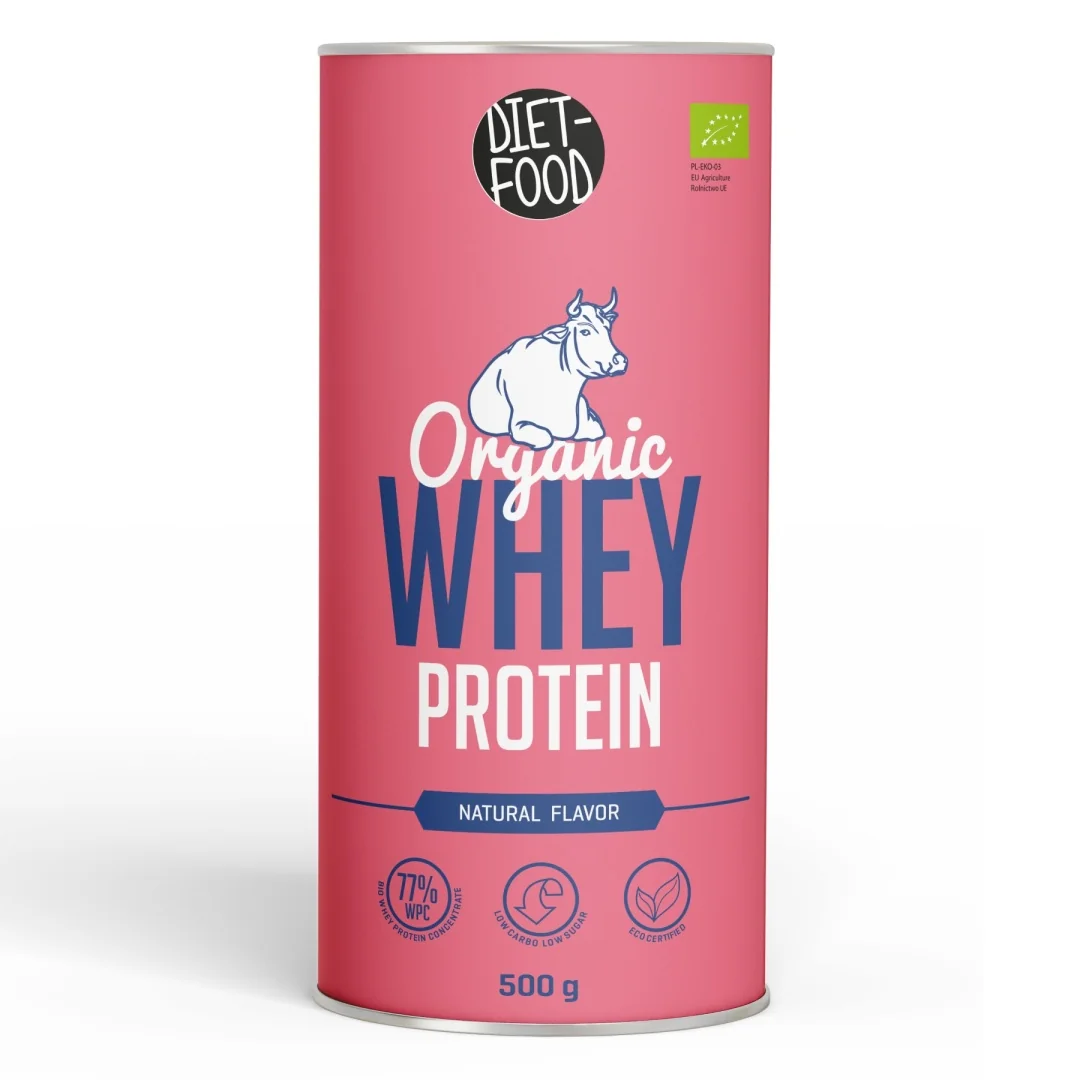 DIET-FOOD Białko z serwatki BIO koncentrat WPC, 500 g