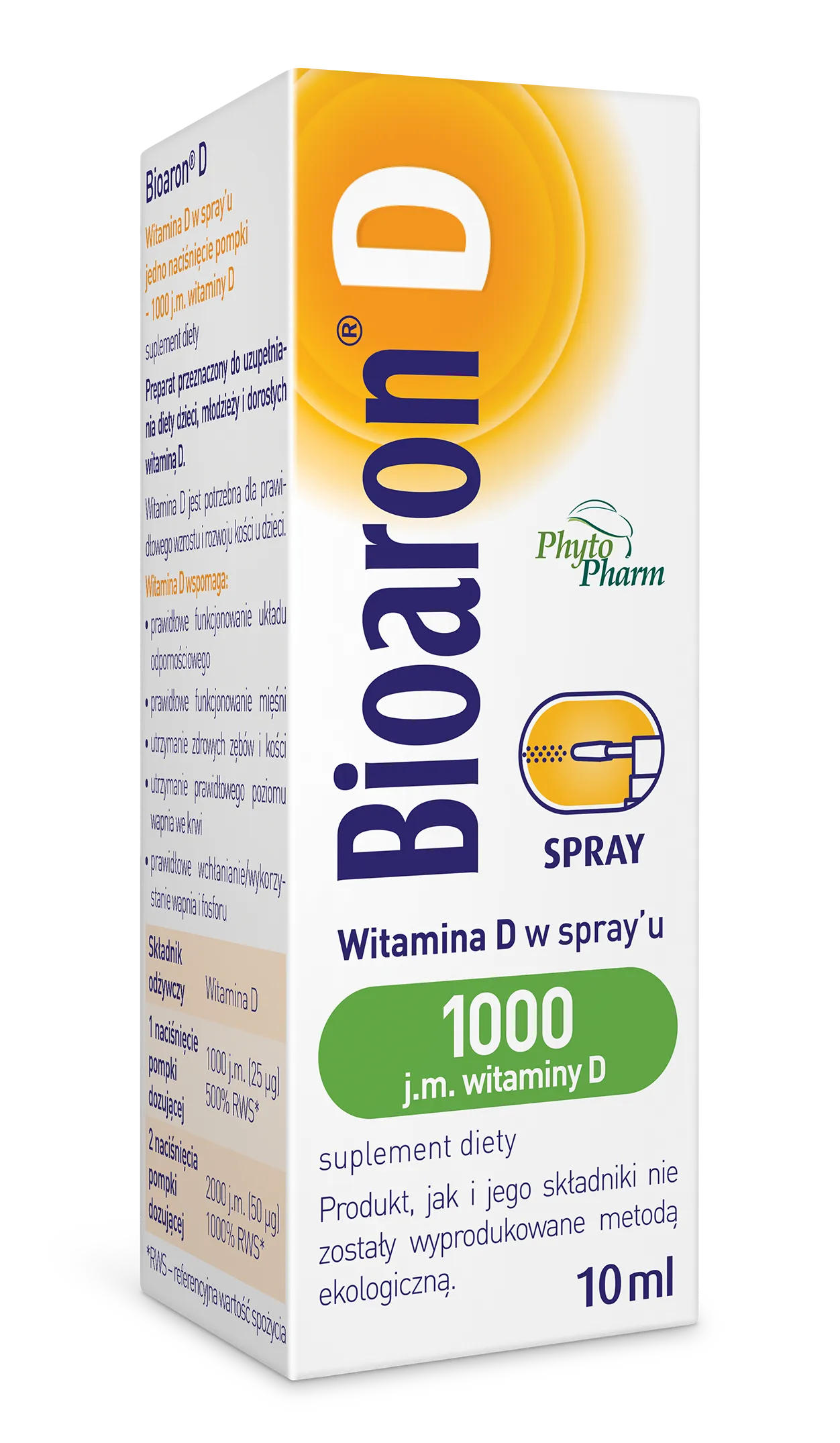 Biaron D, spray 1000 j.m., 10ml