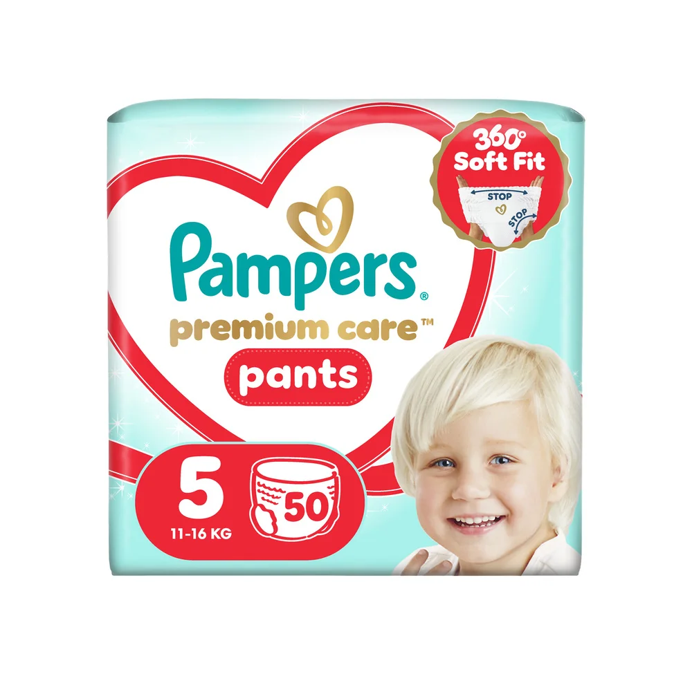 Pampers Premium Care Pants 5 pieluchomajtki, rozmiar 5, 11-17 kg, 50 sztuk