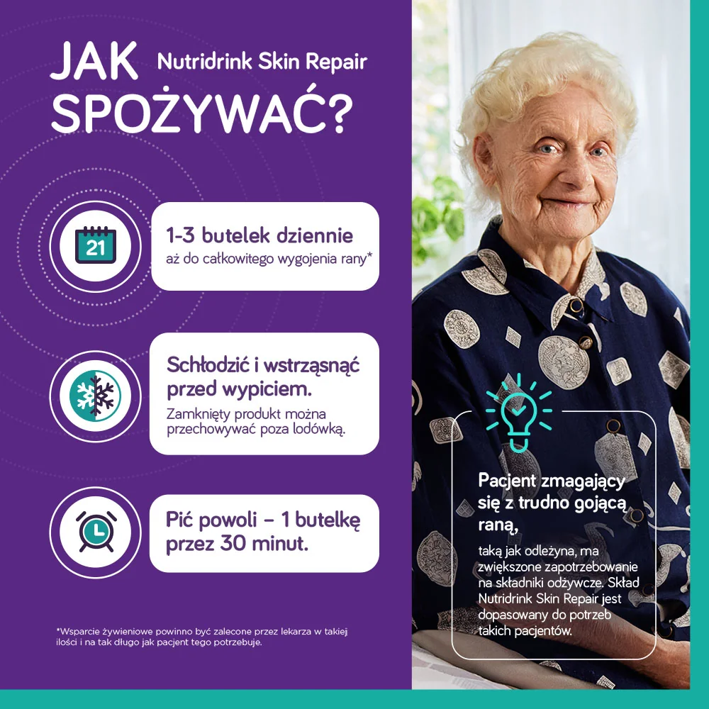 Nutridrink Skin Repair płyn o smaku czekoladowym, 4 x 200 ml