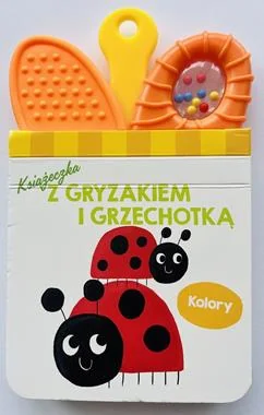 Kolory książeczka z gryzakiem i grzechotką, 1 sztuka